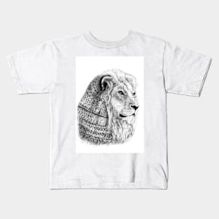 Lion with motifs Kids T-Shirt